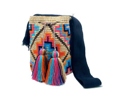 Bolsa Wayuu tecida à mão por membros da tribo indígena colombiana 1068 comprar usado  Enviando para Brazil