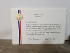 Bill Clinton Hillary White House Happy Birthday from President Clinton Card REPO for sale  Shipping to South Africa