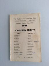 York wakefield trinity for sale  WARRINGTON