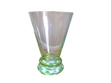 Vintage Signed Stephen Smyers Neopolitan Green 5 1/8" Highball Glass 1990 for sale  Shipping to South Africa