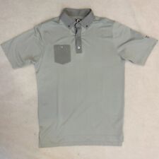 FootJoy Golf Polo Shirt Mens M Gray Athletic Fit Shaker Hills CC Short Sleeve FJ for sale  Shipping to South Africa