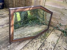 Used, LARGE WOODEN VINTAGE, ANTIQUE ART DECO 1930s  BEVELLED EDGE WALL MIRROR for sale  Shipping to South Africa