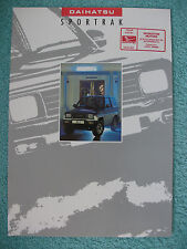 Daihatsu sportrak brochure for sale  BOURNEMOUTH