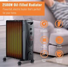 PureMate Oil Filled Radiator, 2500W/2.5KW - 11 Fin - Portable Electric Heater, used for sale  Shipping to South Africa
