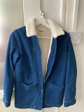 Sezane denim sheepskin for sale  LONDON