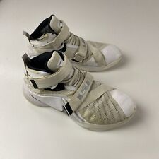 Zapatos de baloncesto Nike Zoom LeBron James Soldier 9 IX blancos 749498-100 para hombre talla 11 segunda mano  Embacar hacia Mexico