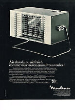 1968 advertisement moulinex d'occasion  Expédié en Belgium