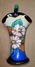 Vintage Noritake Morimura Bros Hand Painted Basket Style Vase Flower Design for sale  Shipping to South Africa