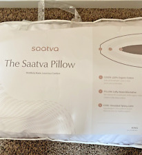 SAATVA Organic Cotton Down Alternative Talalay Core Pillow Hypoallergenic 1 King for sale  Shipping to South Africa