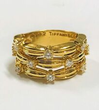 TIFFANY SIGNATURE SERIES 18K Yellow Gold & Diamond Ring for sale  New York