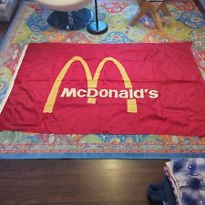 Usado, Bandera de comida rápida vintage de McDonalds 70"" X 46"" bandera publicitaria  segunda mano  Embacar hacia Argentina