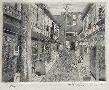 Ryohei Tanaka "Back Street" Etching Art Rare Vintage Signed Japan Limited 07/100 for sale  Shipping to South Africa