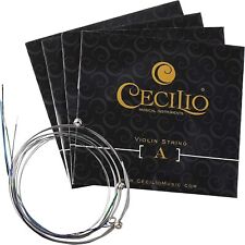 Usado, Conjunto completo de cordas Cecilio aço inoxidável 4/4 E, A, D, G para violino - Prata comprar usado  Enviando para Brazil