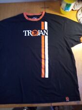Trojan Twin Stripe Logo T-Shirt  White New 3XL , used for sale  Shipping to South Africa