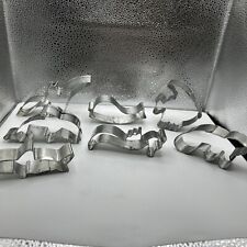 Lot Set 7 Seashore theme silver metal Cookie Cutters Cutter Dolphin Fish Shark for sale  Shipping to South Africa