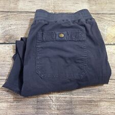 L.L. Bean Womans Ripstop Pull On Capri Pants Size Small Reg Navy Drawstrings for sale  Shipping to South Africa