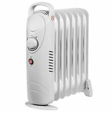 800W Oil Filled Radiator Portable Electric Heater 6 Fin White 2500106, used for sale  Shipping to South Africa