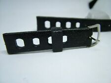 Cinturino Tropic nero 18mm Gomma Vintage Originale NOS usato  Italia