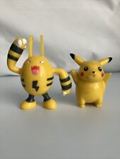 Pokemon Pikachu 3" e Elekid 4" boneco topo de bolo artesanato padaria Nintendo 2000 comprar usado  Enviando para Brazil