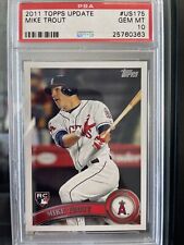 2011 Topps Update #US175 Mike Trout RC Rookie PSA 10 GEM MINT Angels for sale  Cleveland