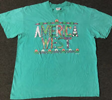 Camisa descolorida de Colección Años 80 America West Airlines XL Avión Arte Nativo Vaquero Grunge Años 90 segunda mano  Embacar hacia Mexico