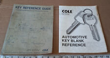 Cole keys reference for sale  Reynoldsville