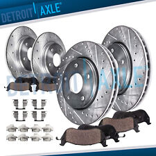 Front & Rear Drilled Rotors + Brake Pads for Chevy Malibu Cobalt Pontiac G6 ION for sale  Shipping to South Africa