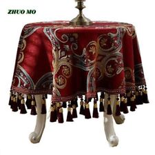 Toalha de mesa redonda europeia de luxo decoração para casa restaurante a toalha de mesa comprar usado  Enviando para Brazil