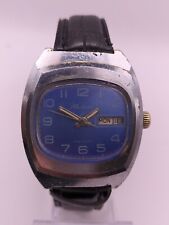 RARE RAKETA TV 2628 USSR Watch Day/Date Wrist Soviet Vtg Square PChZ Collectible for sale  Shipping to South Africa