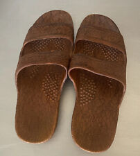 Sandálias tanga havaianas marrom bronzeado unissex EUA 1O/UE 42 (adequado para tamanho 9) chinelos de borracha comprar usado  Enviando para Brazil