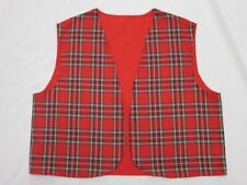 Red tartan waistcoat for sale  KEIGHLEY