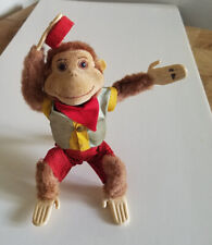 🐸 Vintage ORGAN GRINDER MONKEY Wind Up Red Cap  Tin Toy Doesn't Work for sale  Shipping to South Africa