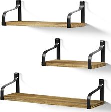 Love-Kankei Wall Mounted Floating Shelves - Carbonized Black (Set of 3) for sale  North Las Vegas