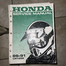 Manual de reparo Honda Service Shop 1986 - 1991 CR125R CR125 CR 125 R 61KS605 comprar usado  Enviando para Brazil