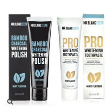 Mr. Blanc Pro Teeth Whitening Toothpaste & Whitening Polish Mint Flavour 100ml , used for sale  Shipping to South Africa