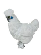 Adore Plush Puffy the Silkie White Fluffy Chicken Soft Stuffed Animal Toy 12" for sale  Milford