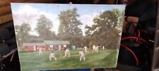 Cricket oil painting for sale  HARLOW