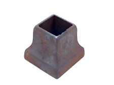 Used, RUSTED CAST IRON - 1" Square Wrought Iron Baluster Spindle Shoe Base Bracket SI for sale  Shipping to South Africa