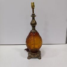 amber glass table lamp for sale  Colorado Springs