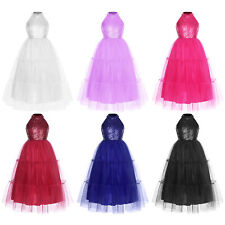 Used, Girls Gown Tulle Dress Smooth Dresses Long Cocktail Flower Girl Wedding Tiered for sale  Shipping to South Africa