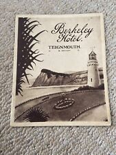 Original berkeley hotel for sale  Shipping to Ireland