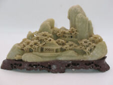 Used, Exquisite Soapstone Landscape Asian Carving - 7"x4 " for sale  Shipping to South Africa
