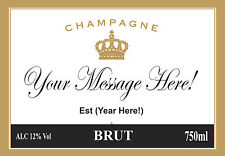 Personalised champagne label for sale  Shipping to Ireland
