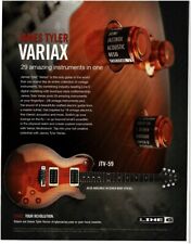 2012 LINE 6 James Tyler Variax JTV-59 guitarra elétrica anúncio impresso vintage  comprar usado  Enviando para Brazil
