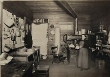 Foto Antigua Cocina Interior swalwell Alberta Canadá C. 1915 Estufa Utensilios de cocina segunda mano  Embacar hacia Spain