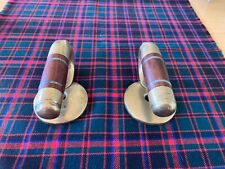 A Superb Pair of Brass Curling Stone Handles, with Rosewood Grips, C1900. for sale  Shipping to South Africa