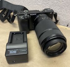 Sony A6000 24.3 MP Mirrorless Digital SLR Camera W/ 55-220mm Sony Lens, used for sale  Shipping to South Africa