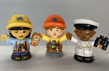 Capitão de barco Fisher Price Little People navio e trabalhadores da construção civil menina e menino, usado comprar usado  Enviando para Brazil