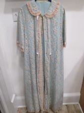 Odette Barsa Vintage Médio Chiffon Peignoir/Robe Azul com Sobreposição de Renda comprar usado  Enviando para Brazil