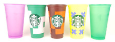 Usado, Copos frios reutilizáveis Starbucks - Sem canudos ou tampas - Conjunto de 5 comprar usado  Enviando para Brazil